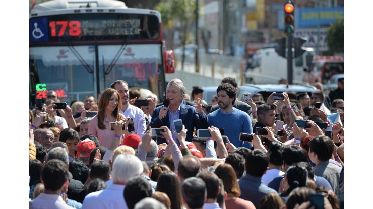 Macri y Vidal inauguraron el Metrobus de Av. San Martín